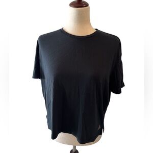 Adidas Black Boxy Short Sleeve Tee S